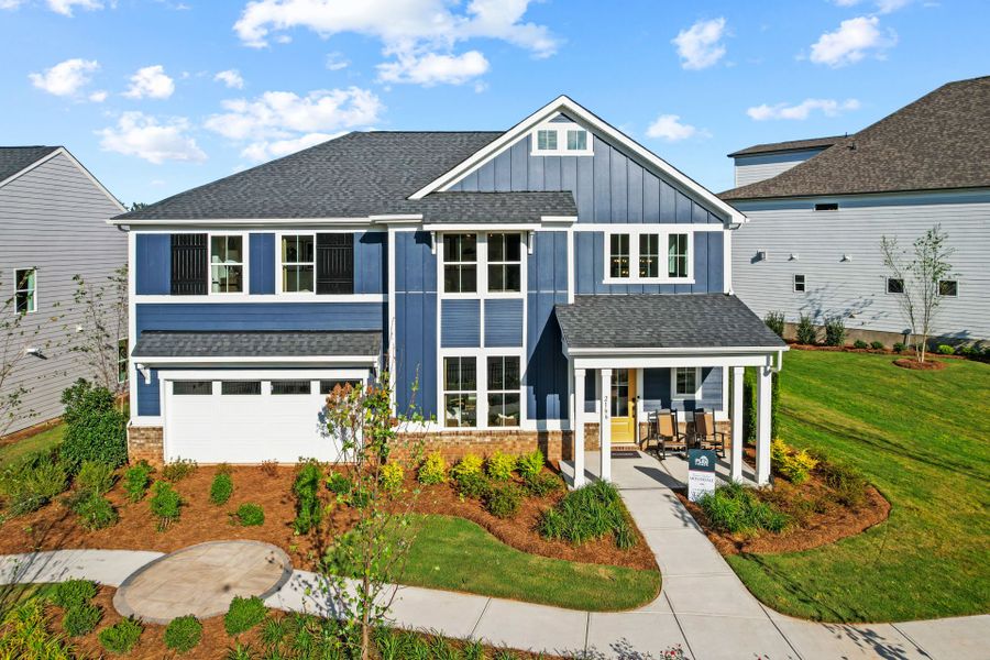 Representative exterior photo of a completed home built from the Montadale by Pulte Homes in The Retreat at Carolina Ridge, Harrisburg, NC (Image 26).