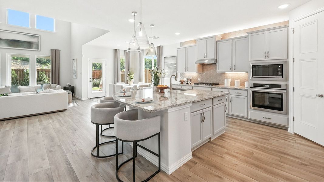Representative furnished interior of a home built from the Rosewood by Brightland Homes in Green Oaks Preserve, Arlington (Image 6).