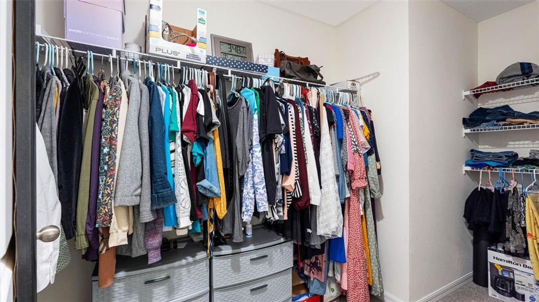 Master walk in closet