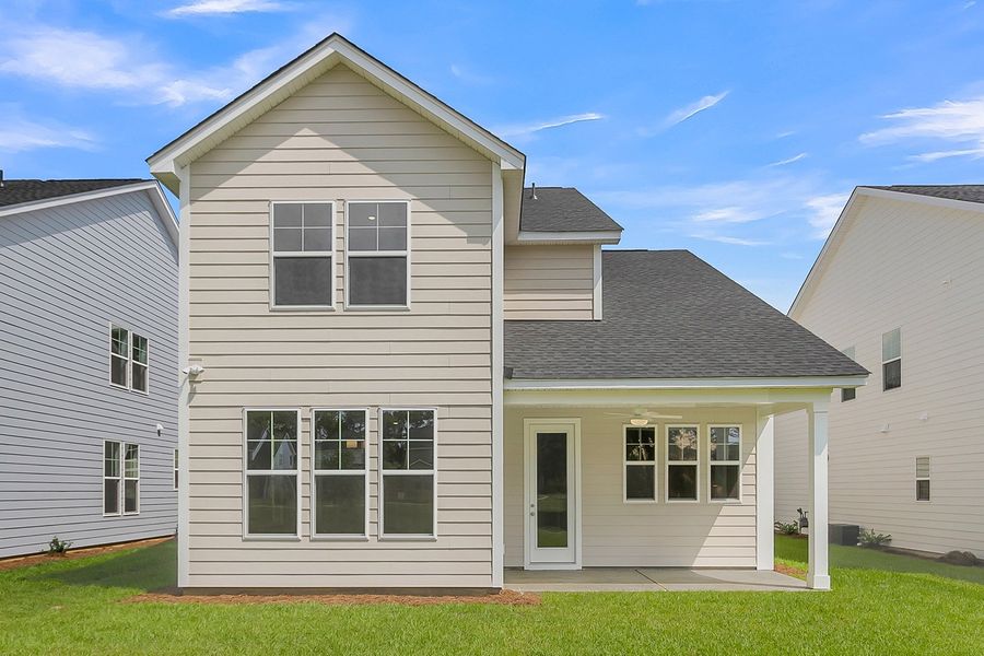 Exterior details and patio area of a home in Pineland Preserve, Summerville (Image 23).