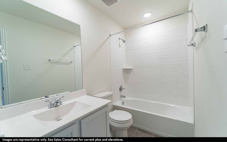 Representative furnished interior of a home built from the Lavaca by CastleRock Communities in Austin Colony, Brazoria (Image 7).