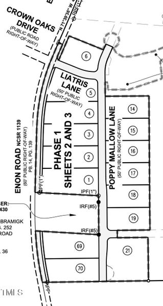 Phase 1 lot map