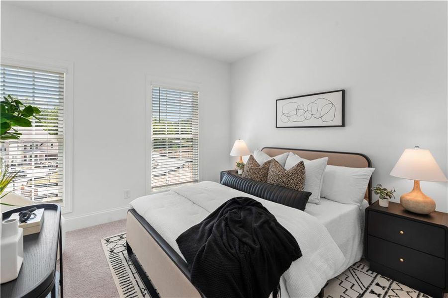 Furnished interior view inside a new home in Waterside Townhomes, Peachtree Corners (Image 16).
