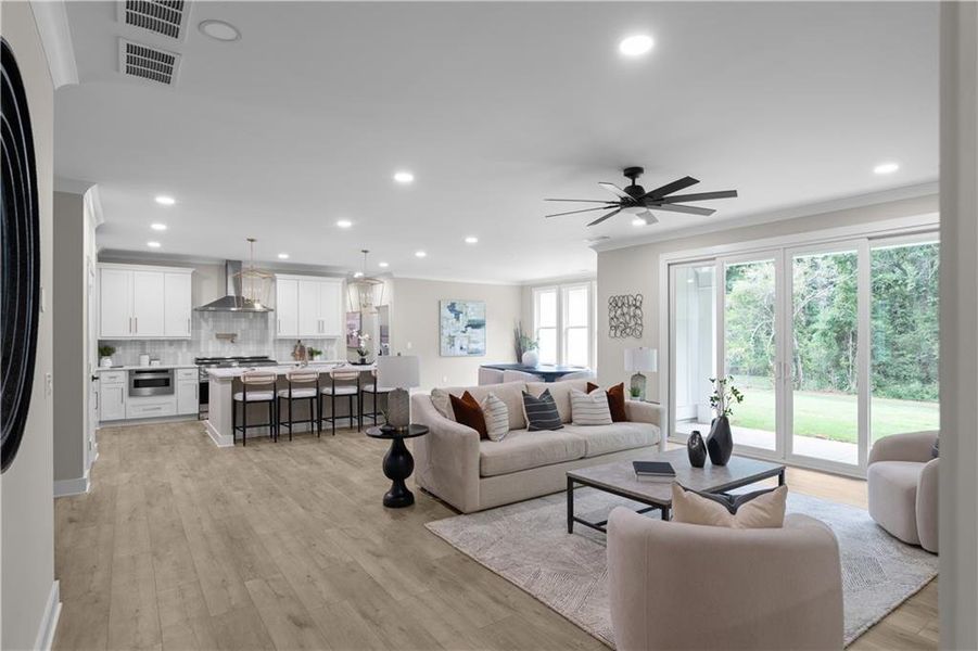 Furnished interior view inside a new home in , Lilburn (Image 12).