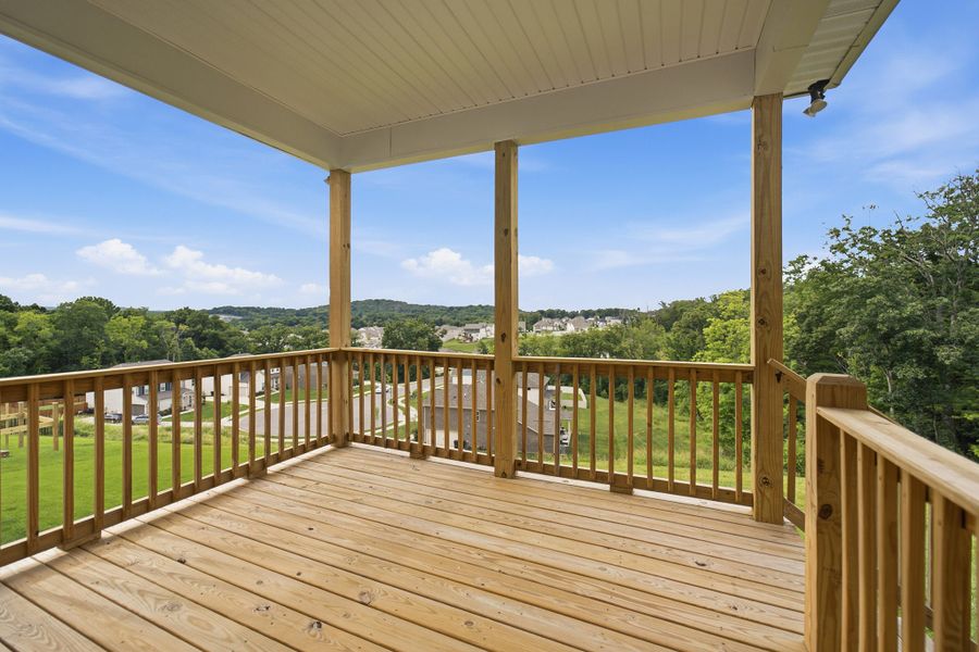 Exterior details and patio area of a home in The Retreat at Norman Farm, Hendersonville (Image 4).