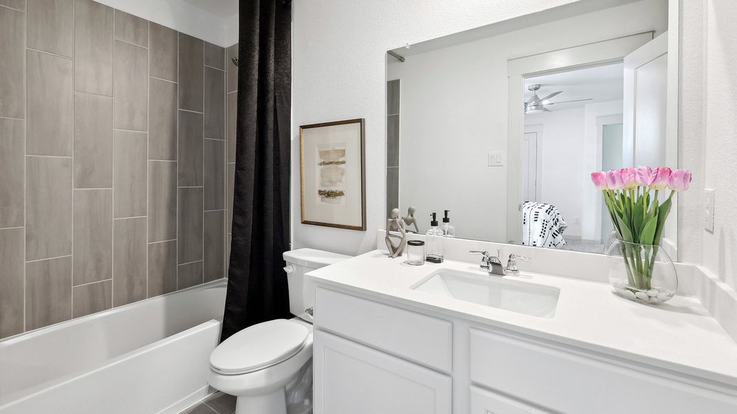 Representative furnished interior of a home built from the Latitude by DRB Homes in Bel Air Village, Sherman (Image 16).