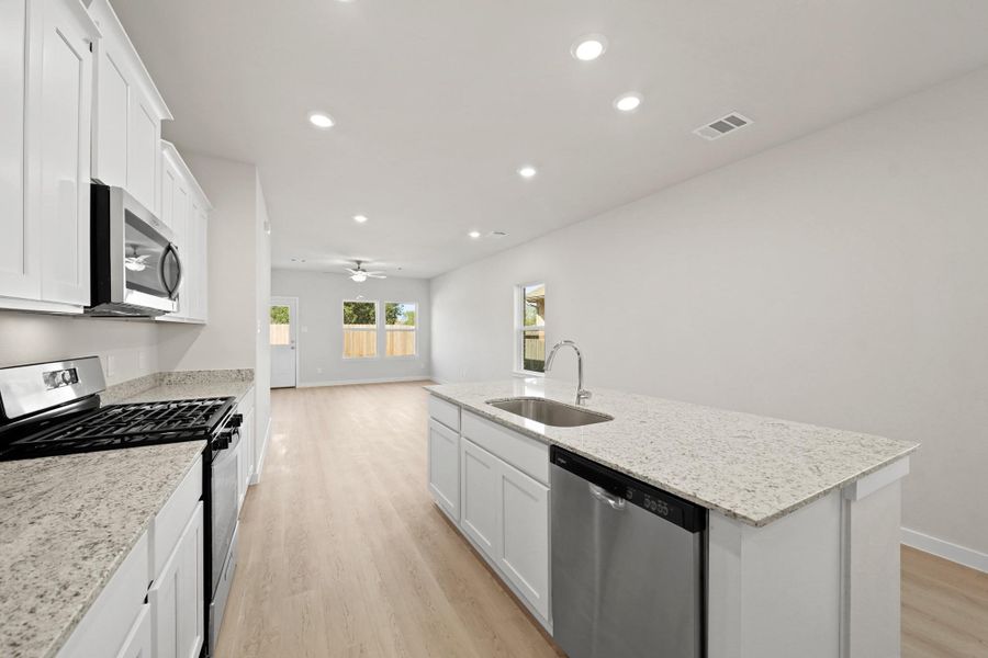 Furnished interior view inside a new home in Riverwood Ranch, Angleton (Image 9).