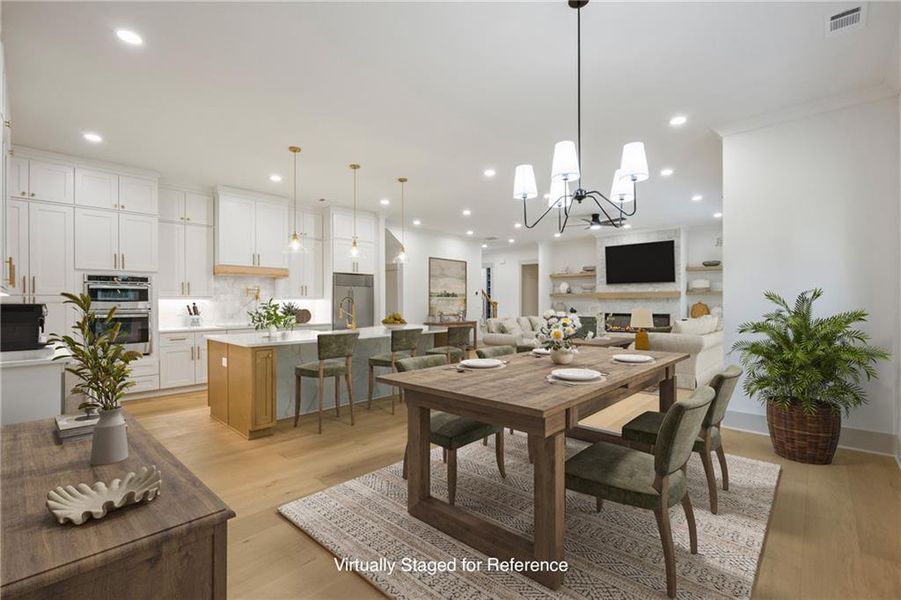 Furnished interior view inside a new home in , Winder (Image 28).