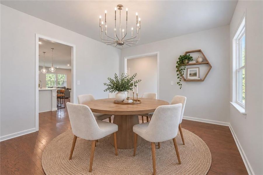 Furnished interior view inside a new home in Berkeley Mill, Cumming (Image 10).