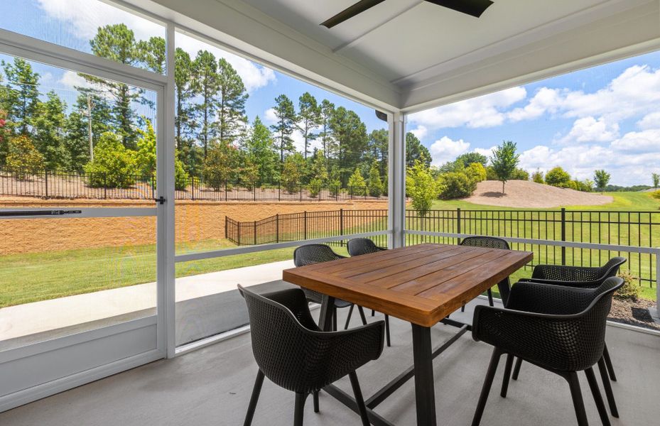 Exterior details and patio area of a home in Carolina Overlook, Clayton (Image 4).