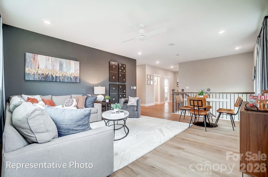 Furnished interior view inside a new home in Robinson Oaks, Gastonia (Image 17). Furnished interior view inside a new home in Robinson Oaks, Gastonia (Image 17).