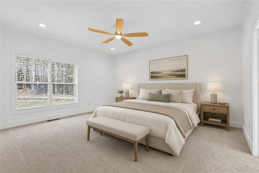 Furnished interior view inside a new home in , Rockmart (Image 18).