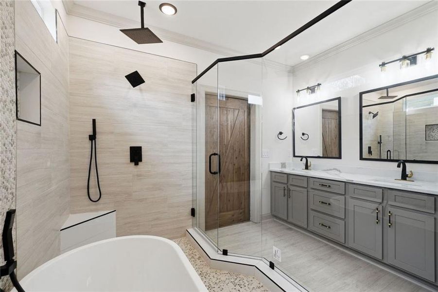 Furnished interior view inside a new home in , Dawsonville (Image 10).