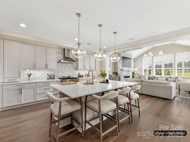 Furnished interior in a model home at McLean - South Shore in Clover (Image 23).