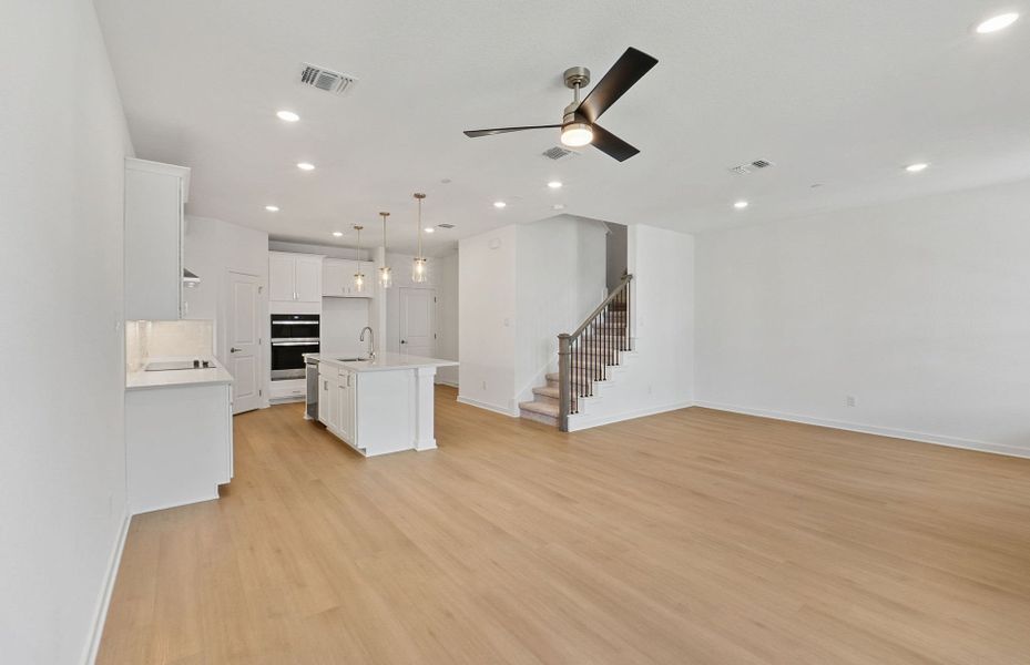 Spacious, unfurnished interior of a new home in Monarch on Main, Round Rock (Image 17). Spacious, unfurnished interior of a new home in Monarch on Main, Round Rock (Image 17).