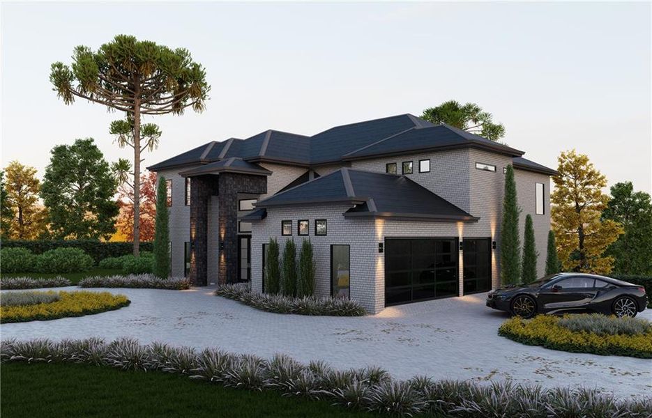 Front exterior of a new home in , Atlanta, GA, highlighting curb appeal (Image 16).