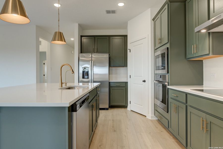 Furnished interior view inside a new home in The Wilder, Adkins (Image 7).