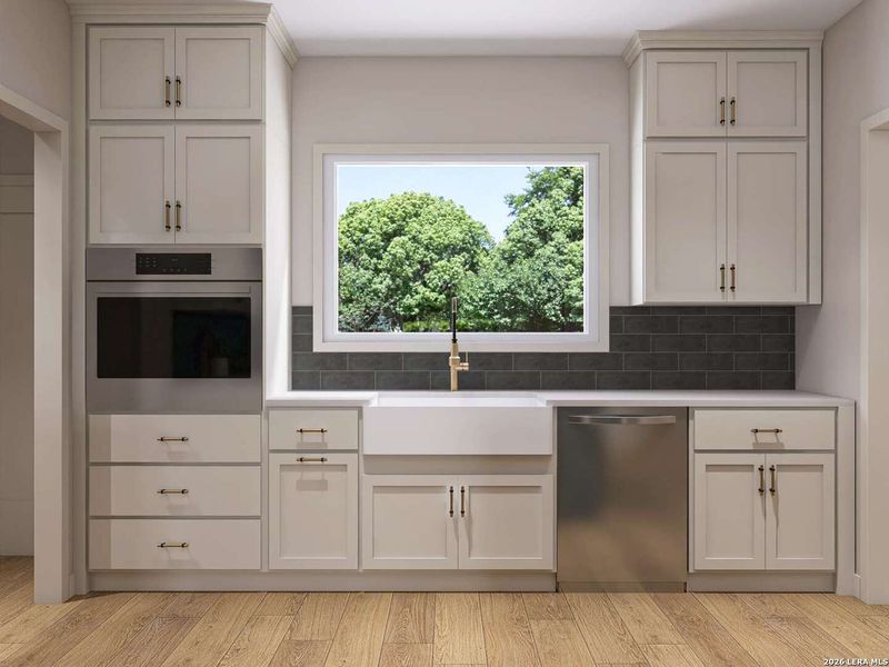 Furnished interior view inside a new home in , Fischer (Image 10).