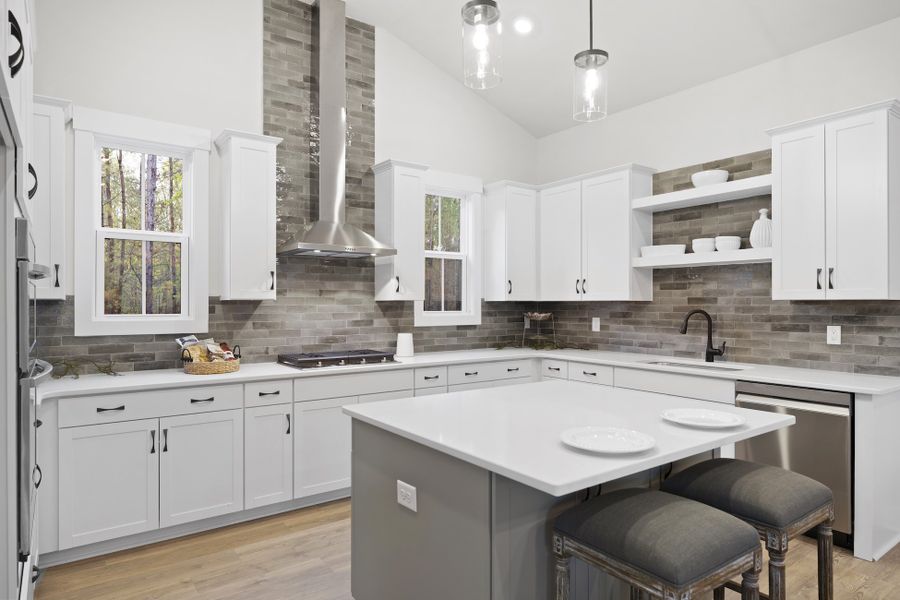 Representative furnished interior of a home built from the Madison by Hunter Quinn Homes in Beaufort County Homes, Beaufort (Image 7).
