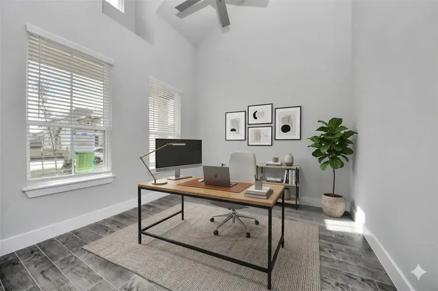 Virtually Staged - Home Office.