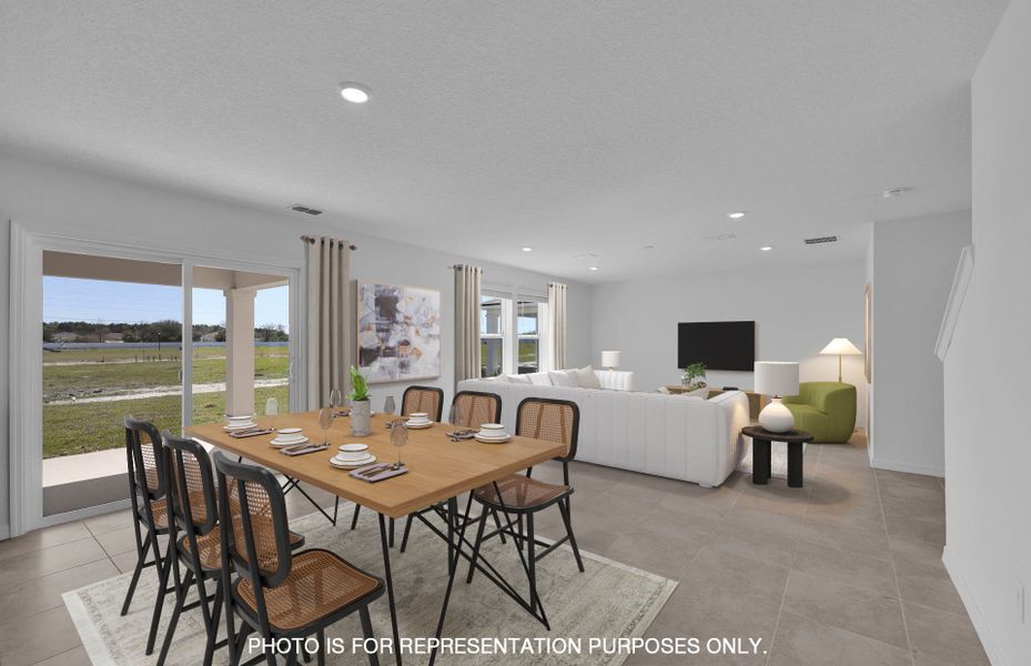 Furnished interior view inside a new home in Wells Landing, Jacksonville (Image 9).