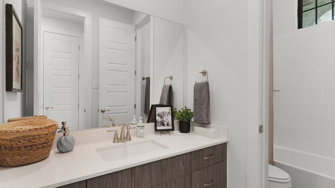 Furnished interior view inside a new home in Newhaven, Manor (Image 8).