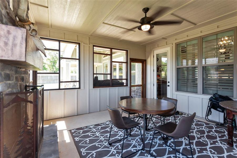 Exterior details and patio area of a home in , Flint (Image 3).