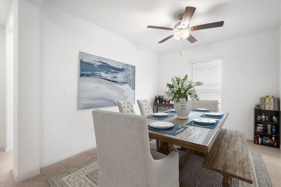 Staged Dining Room