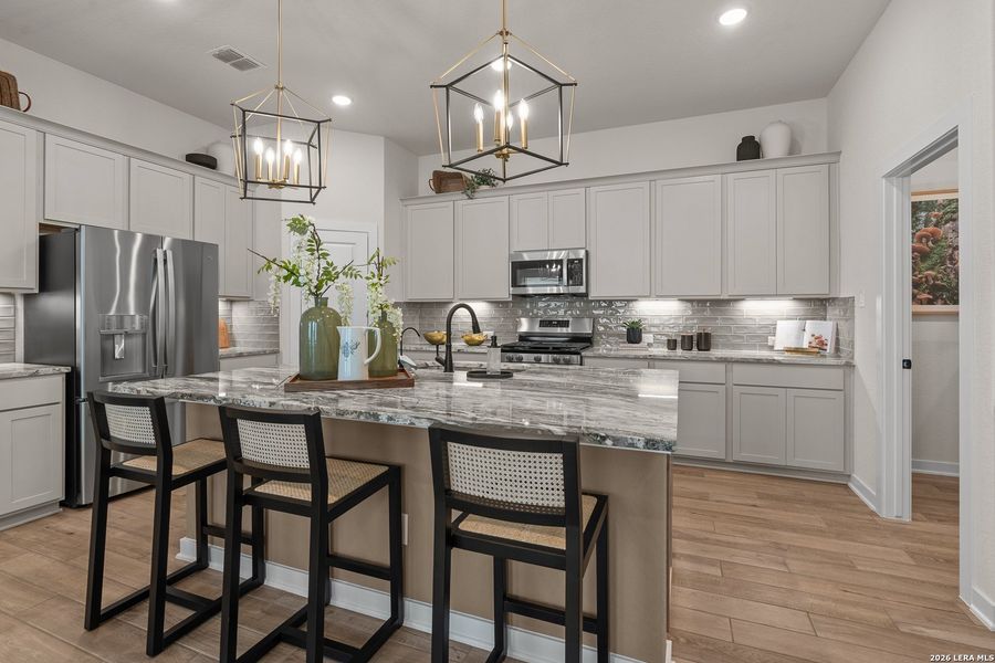 Furnished interior view inside a new home in The Crossvine, Schertz (Image 16).