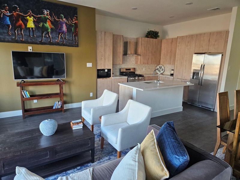 Furnished interior view inside a new home in , Houston (Image 12).