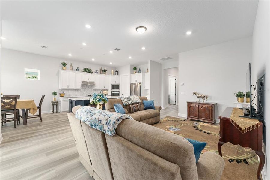 Furnished interior view inside a new home in Del Webb Stone Creek, Ocala (Image 3). Furnished interior view inside a new home in Del Webb Stone Creek, Ocala (Image 3).