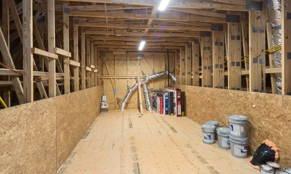 Construction in progress for homes built from the Marin by Classica Homes in McLean - Hunts Point, Belmont, NC (Image 53).