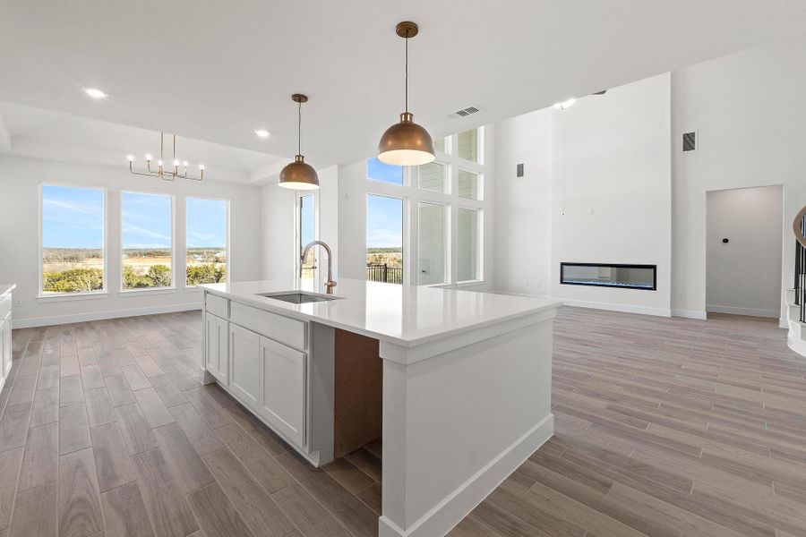 Furnished interior view inside a new home in Lariat, Liberty Hill (Image 17).