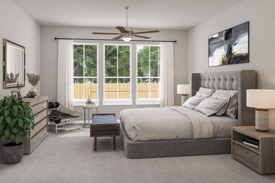 Representative furnished interior of a home built from the Rosedale by Tri Pointe Homes in Lariat, Liberty Hill (Image 16).