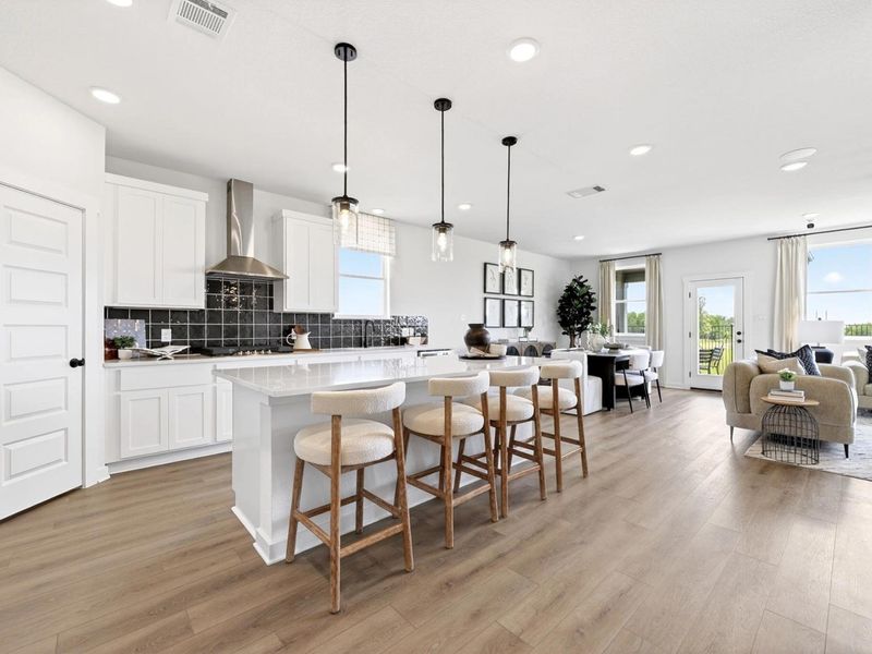 Furnished interior view inside a new home in Parks at Foster Crossing, Anna (Image 7).