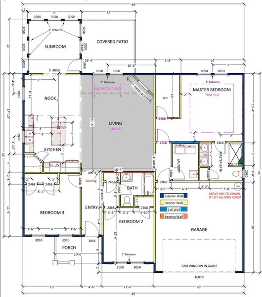 2D floor plan layout of this home in Bent Tree, Gaffney, SC (Image 3). 2D floor plan layout of this home in Bent Tree, Gaffney, SC (Image 3).