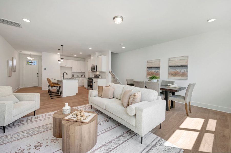 Furnished interior view inside a new home in Powell, Angier (Image 7).