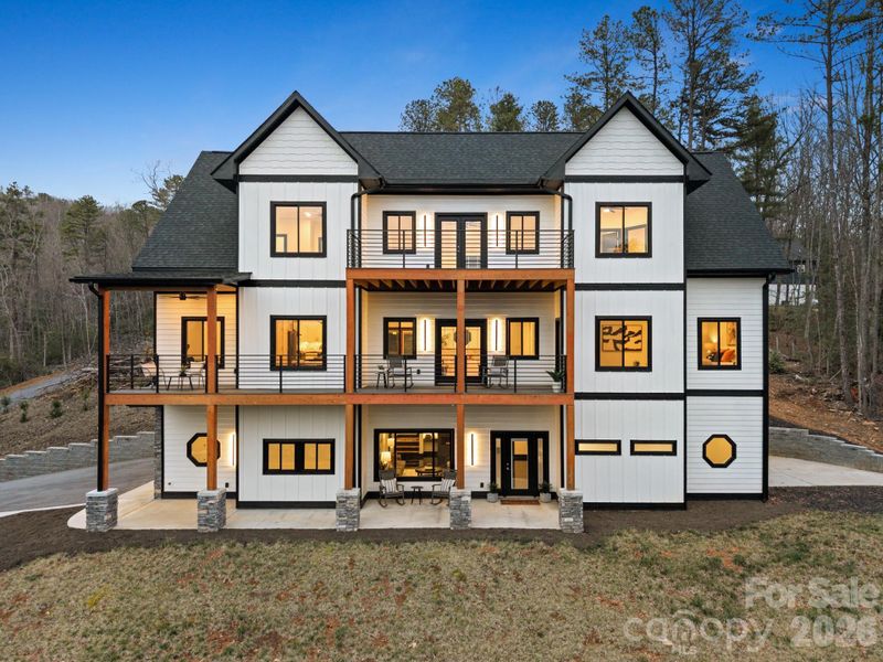 Front exterior of a new home in , Mills River, NC, highlighting curb appeal (Image 2). Front exterior of a new home in , Mills River, NC, highlighting curb appeal (Image 2).