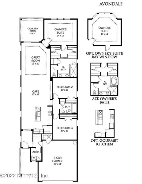 2D floor plan layout of this home in TrailMark, St. Augustine, FL (Image 5).