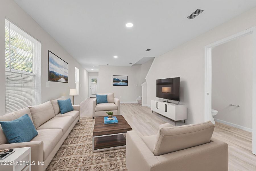 Furnished interior view inside a new home in , Jacksonville (Image 10).