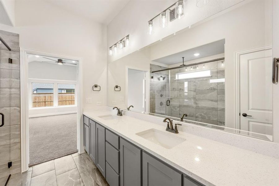 Furnished interior view inside a new home in Creekview Meadows, Pilot Point (Image 23). Furnished interior view inside a new home in Creekview Meadows, Pilot Point (Image 23).