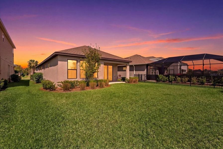 Exterior details and patio area of a home in Park East at Azario, Bradenton (Image 3).