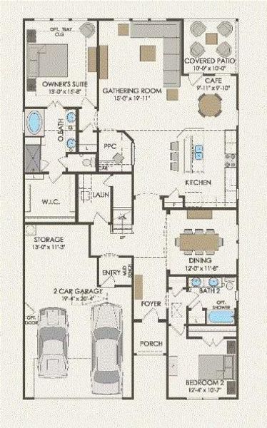 Pulte Homes, Mooreville floor plan