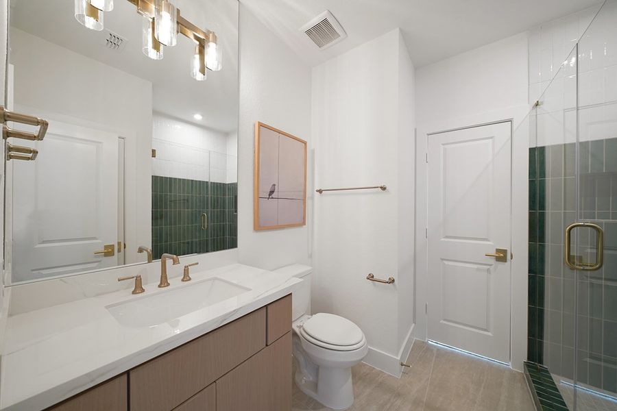Furnished interior view inside a new home in COLTON - Fedrick Harris, Todd Mission (Image 42).