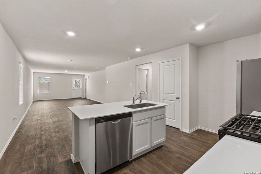 Furnished interior view inside a new home in Redbird Ranch, San Antonio (Image 14).