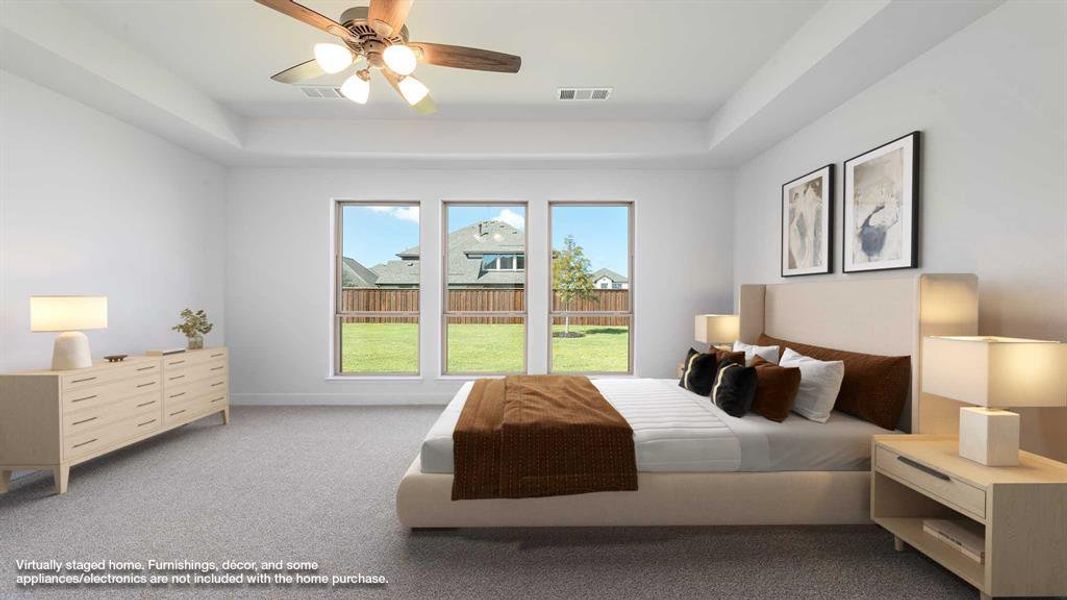Furnished interior view inside a new home in Mosaic 50', Celina (Image 11).