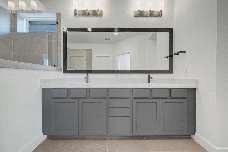 Furnished interior view inside a new home in Pomona - Grove Row Collection, Manvel (Image 6).