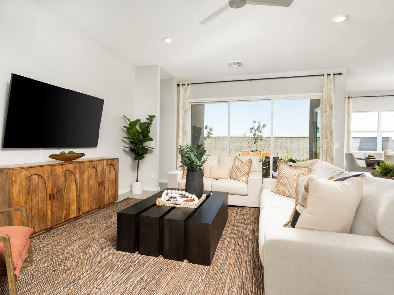 Furnished interior view inside a new home in Abel Ranch Signature Series, Goodyear (Image 8).