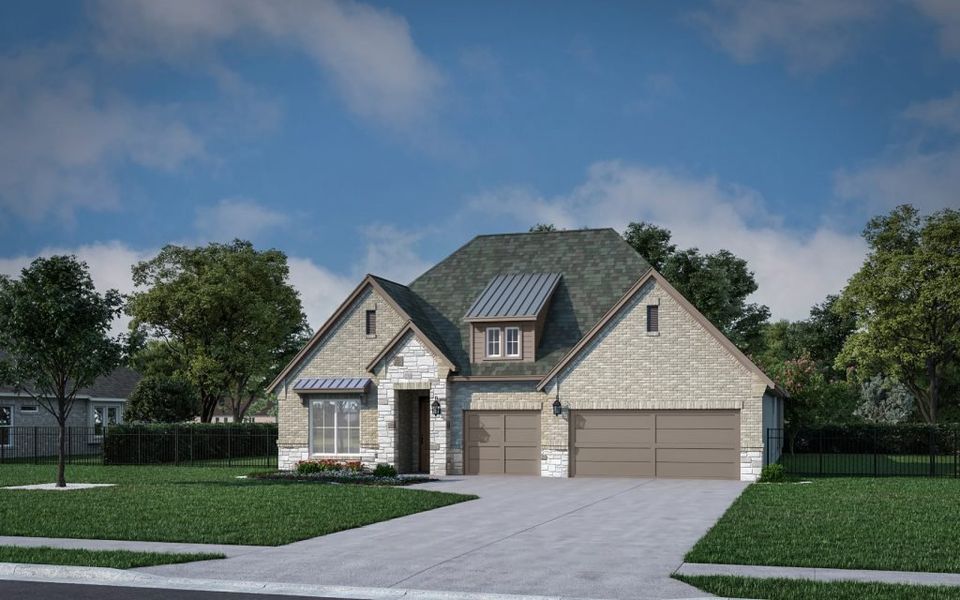 Representative exterior photo of a completed home built from the Taos by Stonefield Homes in Heath Golf and Yacht Club, Rockwall, TX (Image 31).