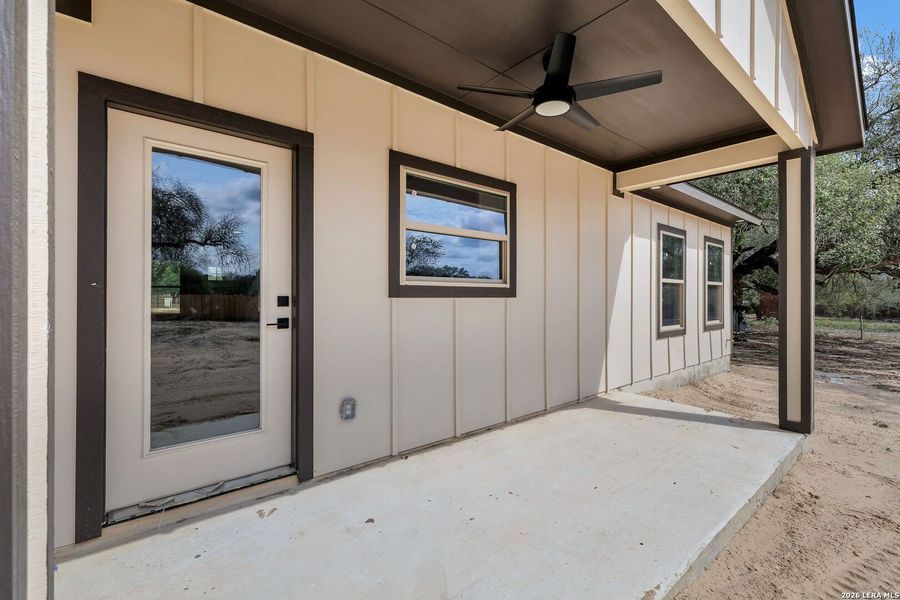 Exterior details and patio area of a home in , Elmendorf (Image 25). Exterior details and patio area of a home in , Elmendorf (Image 25).